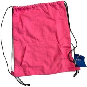 Port & Co. Gray Jersey Draw String Bag